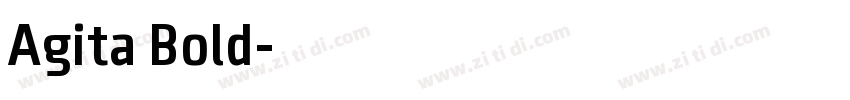 Agita Bold字体转换